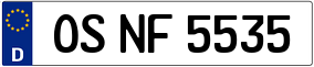 Trailer License Plate